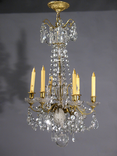 9-Light Combination Candle & Electric Chandelier